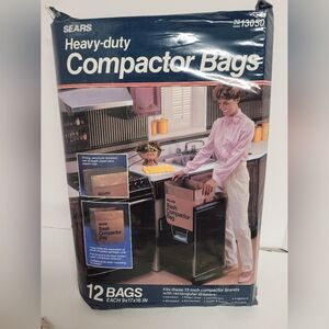 New Old Stock Sears Heavy Duty Trash Compactor Bags 22 Count